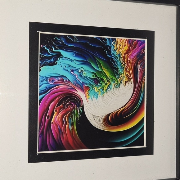 Colorful Art Watercolor Oil‎ Painting Framed Art Print - Picture 5 of 11